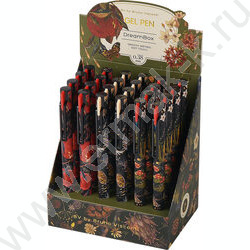 Ручка гелевая черная 0,38мм "FLORA.BLACK NIGHT" /корпус SOFT TOUCH NEW | Фото 7