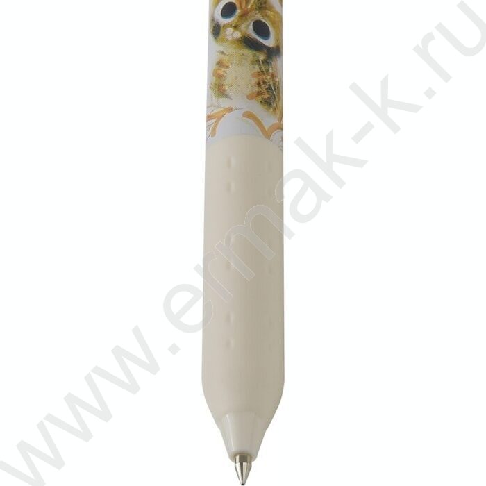 Ручка шар авт LOVE ME.Котики.Счастье синяя 0,5мм /корпус SOFT TOUCH,с грипом NEW | Фото 3