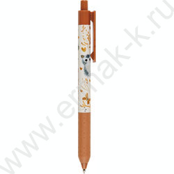 Ручка шар авт LOVE ME.Котики.Счастье синяя 0,5мм /корпус SOFT TOUCH,с грипом NEW | Фото 4