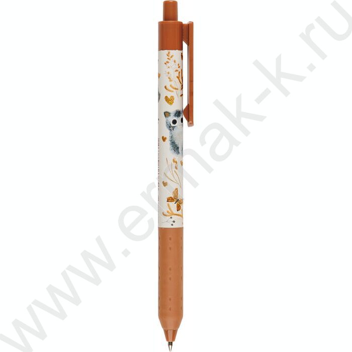 Ручка шар авт LOVE ME.Котики.Счастье синяя 0,5мм /корпус SOFT TOUCH,с грипом NEW | Фото 4