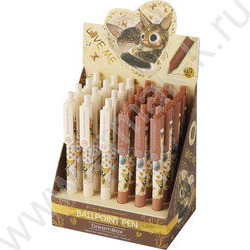 Ручка шар авт LOVE ME.Котики.Счастье синяя 0,5мм /корпус SOFT TOUCH,с грипом NEW | Фото 7