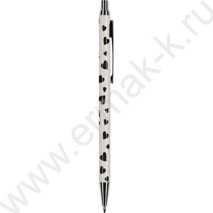 Ручка шар авт Felicita Сердечки /мет. корп./ футляр цвет чернил синий 0,7мм NEW | Фото 1