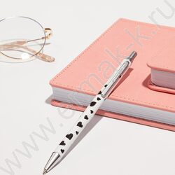 Ручка шар авт Felicita Сердечки /мет. корп./ футляр цвет чернил синий 0,7мм NEW | Фото 7