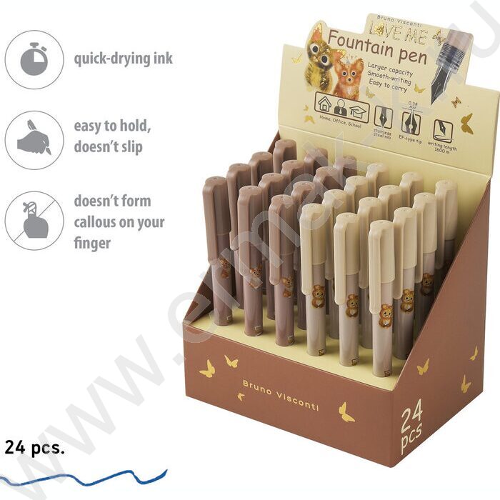 Ручка перьевая LOVE ME 0,38мм одноразовая NEW | Фото 4