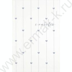 Блокнот  32л 120*185 "Сердечки на белом" /клетка, мат.лам., выб. УФ-лак, мягкий переплёт (2 скоб NEW | Фото 1