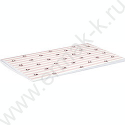 Блокнот  32л 120*185 "Цветочки-сердечки" /клетка, мат.лам., выб. УФ-лак, мягкий переплёт (2 скоб NEW | Фото 2