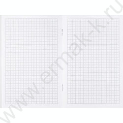 Блокнот  32л 120*185 "Цветочки-сердечки" /клетка, мат.лам., выб. УФ-лак, мягкий переплёт (2 скоб NEW | Фото 4