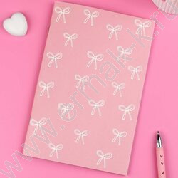 Блокнот  32л 120*185 "Бантики на розовом" /клетка, мат.лам., выб. УФ-лак, мягкий переплёт (2 ско NEW | Фото 7