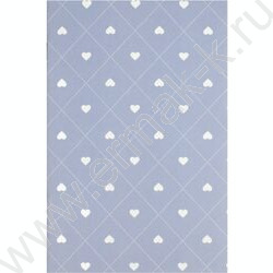 Блокнот  32л 120*185 "Сердечки на голубом" /клетка, мат.лам., выб. УФ-лак, мягкий переплёт (2 ск NEW | Фото 1