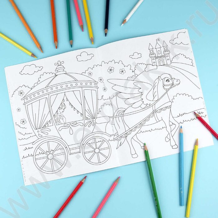 Раскраска 200*260 Любимая раскраска.Феи и принцессы NEW | Фото 6