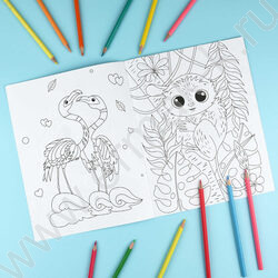 Раскраска 200*260 Любимая раскраска.Озорные зверята NEW | Фото 4