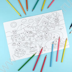 Раскраска 200*260 Любимая раскраска.Озорные зверята NEW | Фото 6