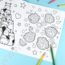 Раскраска 200*260 Любимая раскраска.Веселые котята NEW | Фото 8