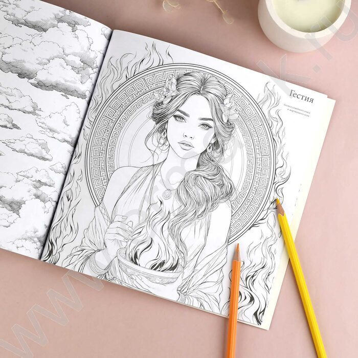 Раскраска 215*215 Красивые девушки.Богини NEW | Фото 8