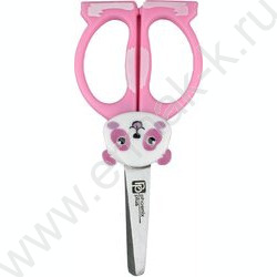 Ножницы 12*5,5см детские "Розовый мишка"  /нержавеющая сталь,симметричные NEW | Фото 1