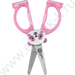 Ножницы 12*5,5см детские "Розовый мишка"  /нержавеющая сталь,симметричные NEW | Фото 2