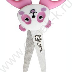 Ножницы 12*5,5см детские "Розовый мишка"  /нержавеющая сталь,симметричные NEW | Фото 3