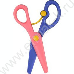Ножницы 13,6*6,2см детские "Озорной котенок"  /пластик, асимметричные NEW | Фото 2