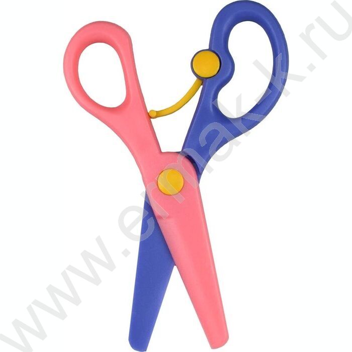 Ножницы 13,6*6,2см детские "Озорной котенок"  /пластик, асимметричные NEW | Фото 2