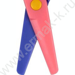 Ножницы 13,6*6,2см детские "Озорной котенок"  /пластик, асимметричные NEW | Фото 4