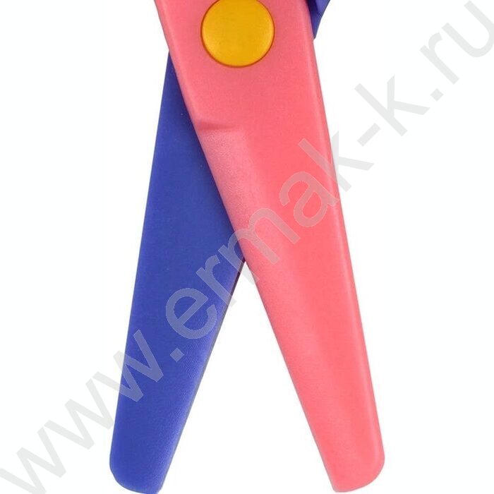 Ножницы 13,6*6,2см детские "Озорной котенок"  /пластик, асимметричные NEW | Фото 4