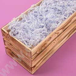 Бумажный наполнитель Белая сирень  50г ширина 3 мм NEW | Фото 2