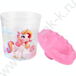 Стакан - непроливайка одинарный Единороги и сладости-1 NEW | Фото 3