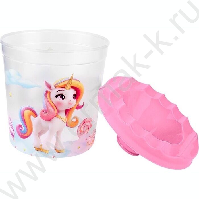 Стакан - непроливайка одинарный Единороги и сладости-1 NEW | Фото 3