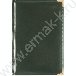 Ежедневник 2027г A5 168л "Bellagio" зеленый /тв.обл. иск.кожа /золотой срез /2 ляссе NEW | Фото 1