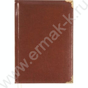 Ежедневник 2027г B6 168л "Bellagio" коричневый /тв.обл. иск.кожа /золотой срез /2 ляссе NEW