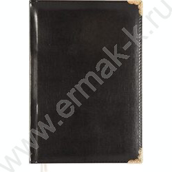 Ежедневник 2027г B6 168л "Bellagio" черный /тв.обл. иск.кожа /золотой срез /2 ляссе NEW | Фото 1