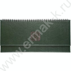 Ежедневник-планинг 2027г  128стр "Bravo" зеленый /тв.обл. иск.кожа /евроспираль NEW | Фото 1