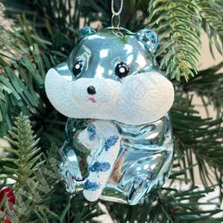 Новогодний сувенир "Хомяк", голубой, 5,5*6*8,5см NEW | Фото 3