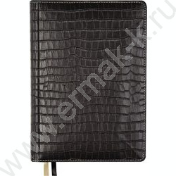Еженедельник 2027г A4 64л "Wild" черный /тв.обл. иск.кожа /золотой срез /2 ляссе NEW | Фото 1