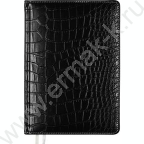 Ежедневник 2027г A5 168л "Wild" черный /тв.обл. иск.кожа /золотой срез /2 ляссе NEW