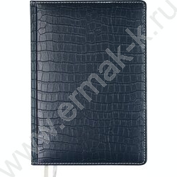 Ежедневник 2027г A5 168л "Wild" темно-синий /тв.обл. иск.кожа /золотой срез /2 ляссе NEW | Фото 1