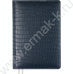 Ежедневник 2027г A5 168л "Wild" темно-синий /тв.обл. иск.кожа /золотой срез /2 ляссе NEW