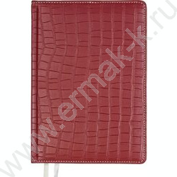 Ежедневник 2027г A5 168л "Wild" бордовый /тв.обл. иск.кожа /золотой срез /2 ляссе NEW | Фото 1