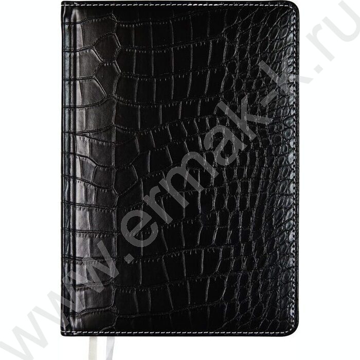 Ежедневник 2027г B6 168л "Wild" черный /тв.обл. иск.кожа /золотой срез /2 ляссе NEW | Фото 1