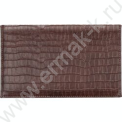 Ежедневник-планинг карманный 2027г "Wild" темно-коричневый, тв.обл. иск.кожа /золот. срез /1 ляс NEW | Фото 1