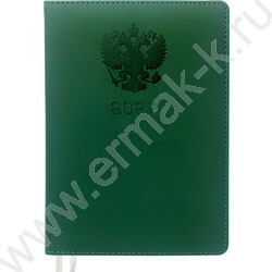 Ежедневник 2027г A5 168л "Emblem" коричневый /тв.обл. иск.кожа с поролоном /2 ляссе NEW | Фото 1