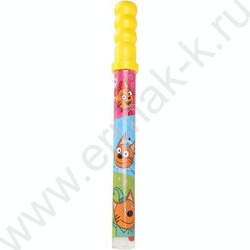 Мыльные пузыри 200мл "Три кота"в колбе 38см NEW | Фото 1