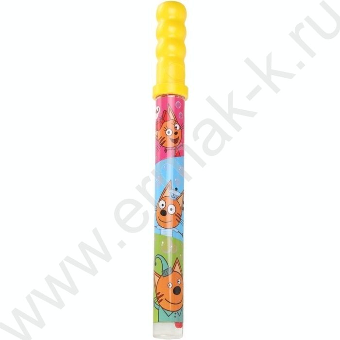 Мыльные пузыри 200мл "Три кота"в колбе 38см NEW | Фото 1