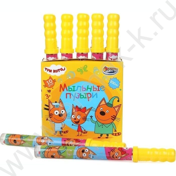 Мыльные пузыри 200мл "Три кота"в колбе 38см NEW | Фото 5