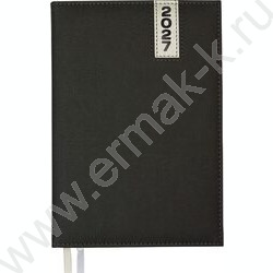 Ежедневник 2027г A5 167л "Vertical" черный /тв.обл. иск.кожа с поролоном /2 ляссе NEW | Фото 1