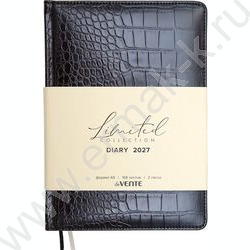 Ежедневник 2027г A5 168л "Belcanto" черный /тв.комб.обл. иск.кожа с поролоном /2 ляссе NEW | Фото 1