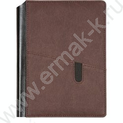 Ежедневник 2027г A5 168л "Brighton" коричневый /тв.комб.обл. иск.кожа /карман для телефона /2 ля NEW | Фото 1