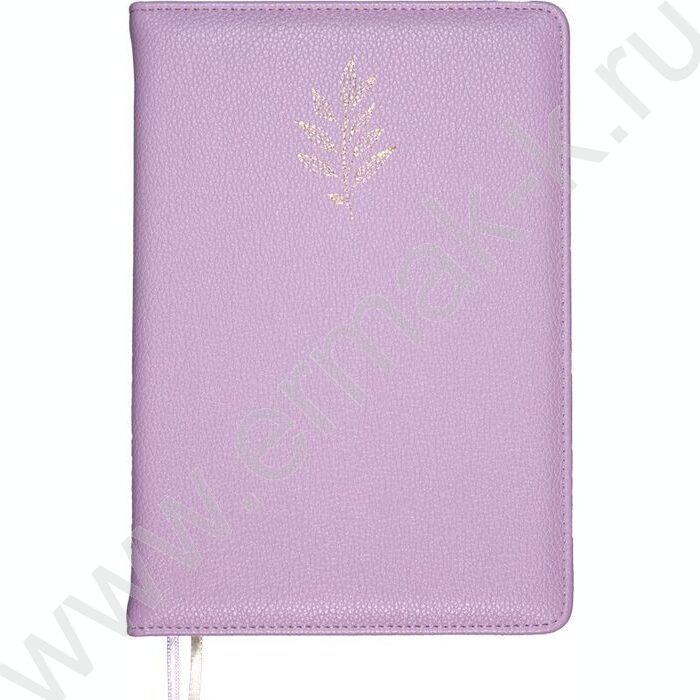 Ежедневник н/дат A5 160л "Ester" сиреневый /тв.обл. иск.кожа с поролоном /2 ляссе NEW | Фото 1