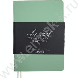 Ежедневник 2027г A5 168л "Nobile" оливковый /мяг.обл. иск.кожа soft touch /2 ляссе NEW | Фото 1