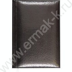 Ежедневник 2027г A5 168л "Visa" черный /тв.обл. иск.кожа  с поролоном /2 ляссе NEW | Фото 1